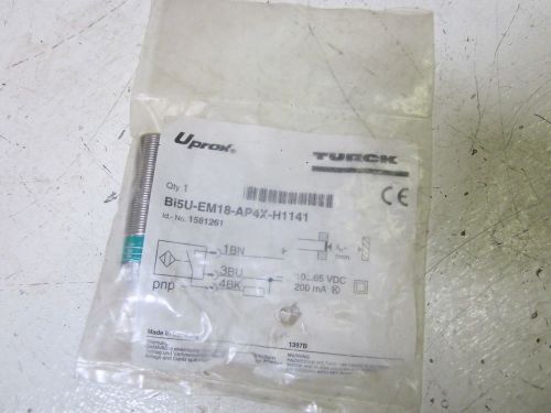 TURCK BI5U-EM18-18-AP4X-H1141 PROXIMITY SENSOR 10-65 VDC *NEW IN A FACTORY BAG*