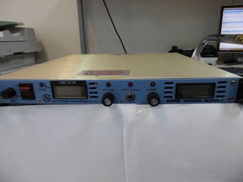 ELECTRONIC MEASUREMENTS E.M.S. 20-30-1-D POWER SUPPLY **BAD FAN**