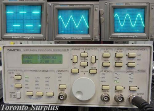 TESTED &amp; WORKING!! WAVETEK 85 DIGITIZING ARBITRARY / FUNCTION GENERATOR 50 MHz