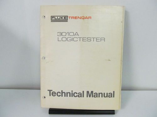 Fluke model 3010a logictester technical manual w/schematics for sale