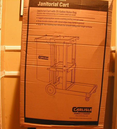 CARLISLE JANITORIAL CART WITH 25 GALLON NYLON BAG