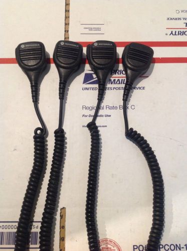 Lot of 4 Motorola PMMN4025A Handheld Microphones