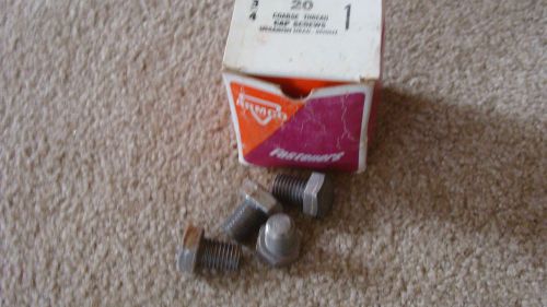 3/4-10 x 1&#034; Hex Bolt / Cap Screws Bright Finish Box of 20 NOS