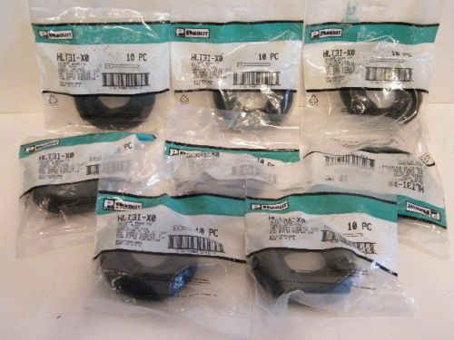 Panduit HLT3I-X0 Hook &amp; Loop Ties,12.0 In,Pk 10 Lot Of 8 Packs