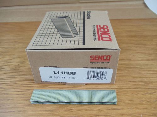 10 boxes5,000 each senco staples 3/4&#034; leg 1/4&#034; crown, galvanized l11hbb for sale