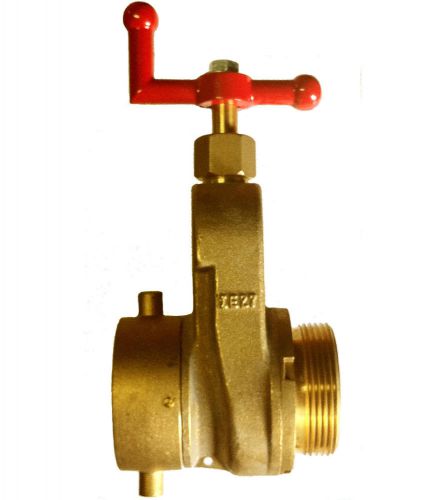 2 1/2 &#034; hydrant/ hose gate valve -female swivel nst x  male nst rated 175 psi water for sale