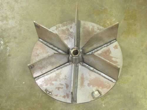 NO NAME STEEL FAN BLADE BLOWER WHEEL 19&#034; DIA. 1 3/16&#034; BORE 6 1/2&#034; BLADE HEIGHT