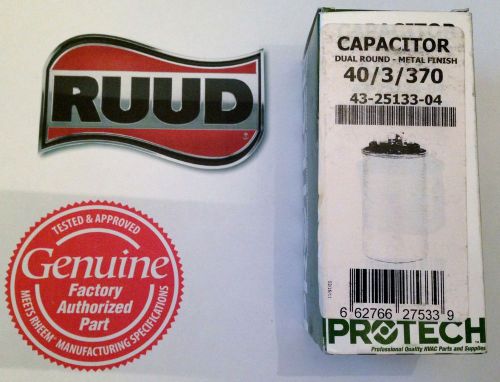 Rheem Ruud Capacitor 40+3 uf 43-23204-33 43-101665-07