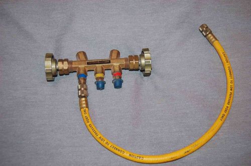 Imperial Eastman HVAC Gauge Valve and Shutoff plus Hose