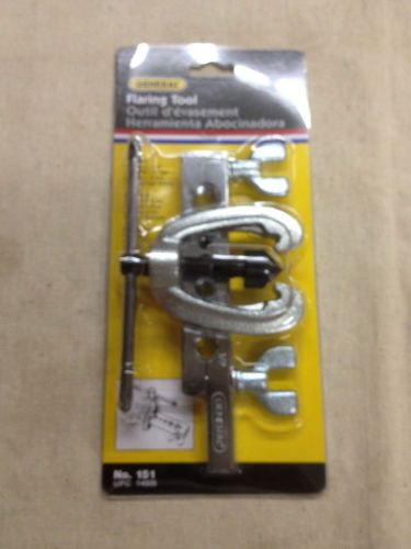 GENERAL FLARING TOOL 3/16,1/4,5/16,3/8,7/16,1/2,5/8, NO. 151 &#034; NEW &#034;