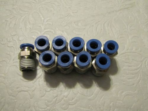 10 Pcs 1/4&#034; Tube x 1/4&#034; NPT  push to connect fitting