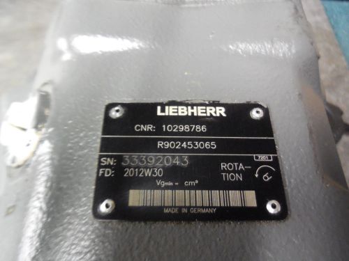 NEW LIEBHERR REXROTH PISTON PUMP # R902453065 # 10298786