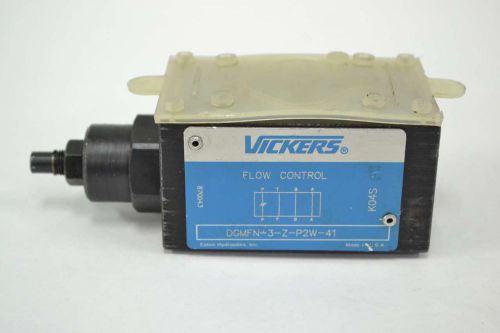 NEW VICKERS DGMFN-3-Z-P2W-41 MANIFOLD FLOW CONTROL HYDRAULIC VALVE B343987