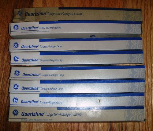 GE Quartzline 1000 Watt 240 VAC T3/CL R7s-15 Single Contact End Lot of 8