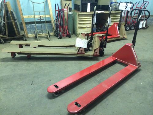 NEW RAYMOND MANUAL PALLET JACK , 27&#034; X 72&#034; 5000 LB CAPACITY , HD , 3 AVAILABLE