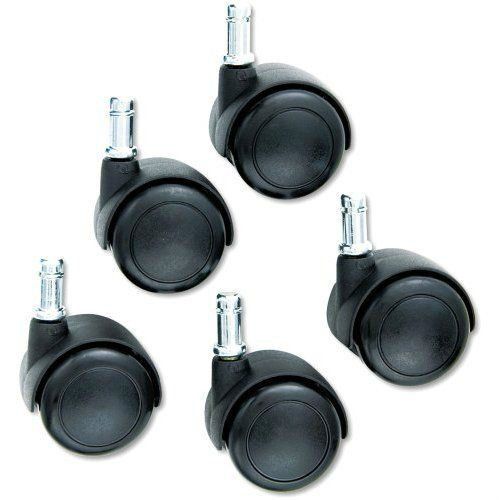 Corporate express hard floor chair casters, 5 pack 2&#034;, black desk furniture new for sale