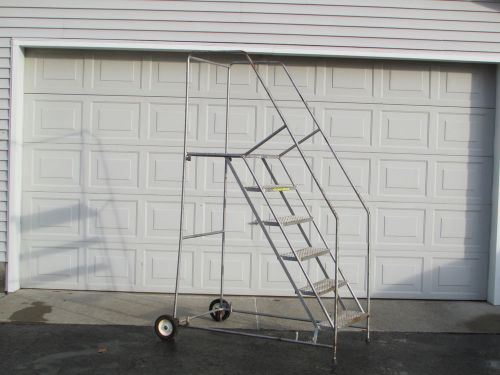 Garlin Six Step Rolling Platform / Work Ladder