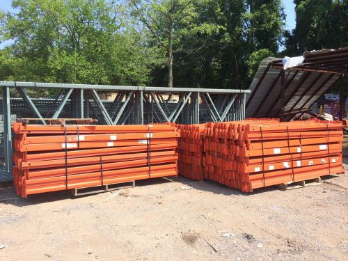 Pallet Rack 4&#034; x 102&#034; Interlake Teardrop Pallet Racking Rails Warehouse Shelving