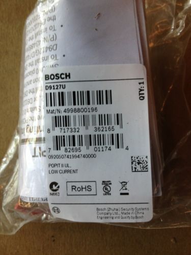 BOSCH RADIONICS D9127U POPIT  BRAND NEW IN BAG