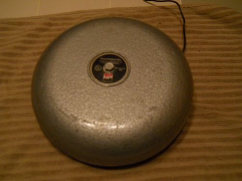 10&#034; ademco 6 volt alarm bell -dist. by morse products mfg. for sale