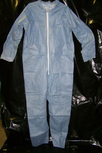 Lakeland c8417 blue disposable tyvek coveralls 100% polypropylene size large for sale