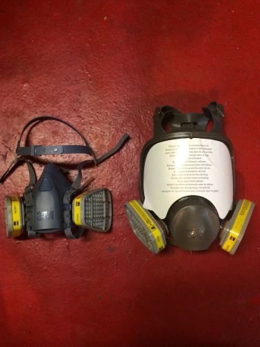 3M 6899B Full Face Respirator, 3M M7502 Half face Respirator