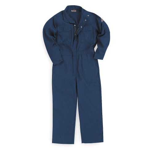 Flame-Resistant Coverall, Navy, 2XL, HRC1 CNB6NV  RG/50