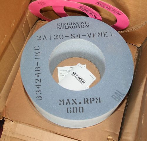 Cincinnati Milacron Grinding Wheel  10 x 4  x 5  # 2A120-S4-VFME1   Max. RPM 600