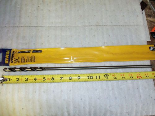 IRWIN 39108 SPEEDBOR 1/2&#034; X 18&#034; DRILL BIT - NEW - MADE IN BRAZIL