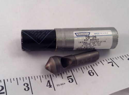 Weldon DB-26 5/16”  90° HSS Deburring Tool Countersink