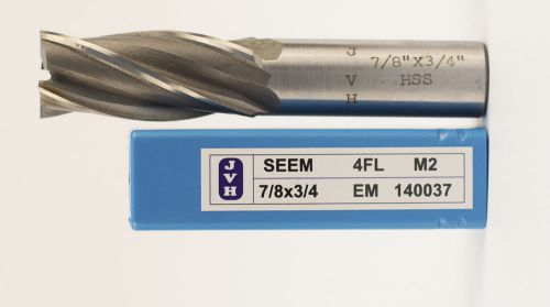 7/8&#034; x 3/4&#034; HSS M2 Single End Mill 4 FL