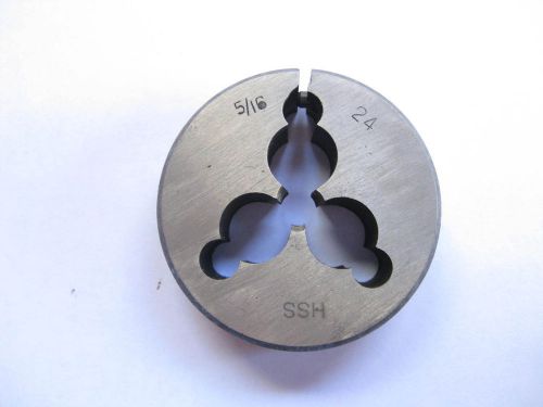 ONE NEW 5/16-24  2&#034; ROUND ADJUSTABLE SPLIT DIE