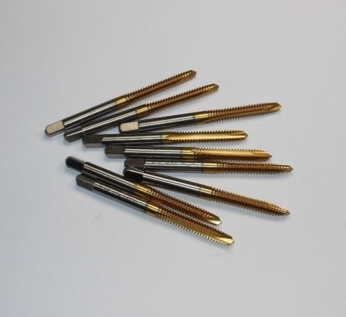 GREENFIELD Spiral Point Plug Taps 10-24 H2 2FL HSS TiN Qty 9 &lt;Z56&gt;