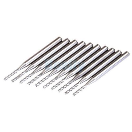 10pcs 1.5mm Carbide End Mill Endmill Tungsten Steel Blade CNC/PCB Engraving Bit