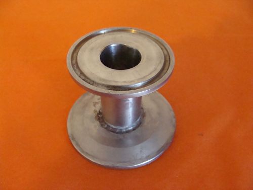 UNKNOWN MFG. TRI-CLAMP SPOOL 1 1/2&#034;-2&#034; STAINLESS STEEL 3/4&#034; INSIDE DIAMETER