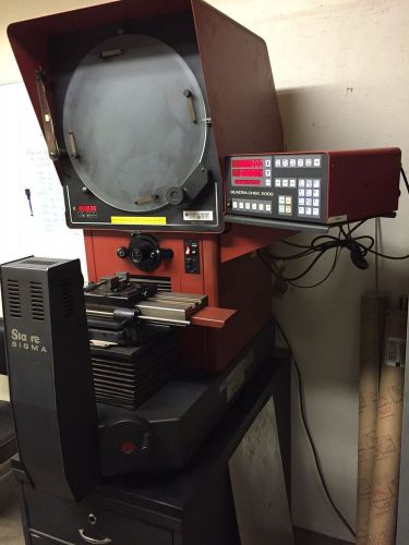 Starrett hb-400 sigma 16&#034; optical comparator, 3 lenses, qc-2000 dro, edge finder for sale