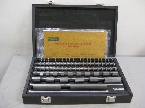 Fowler 7916 Economy Grade Gage Block Set - 81 Pc, .05 to 4&#034; - 53-672-081 |41B|