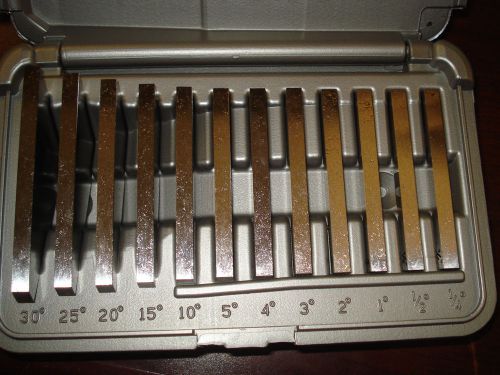 FOWLER Angle Block Set .25 Deg to 30 Deg 12 Pcs. Steel 52-666-777-0 |IV2|