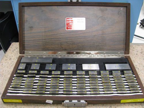 Starrett Webber SCSMA1 Croblox Cro Steel 86 Piece Gage Block Set Metric ET36