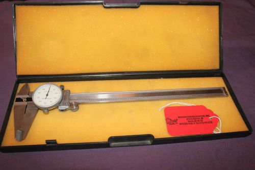Vintage 11.5&#034; micrometer caliper gauge in case made in china for sale