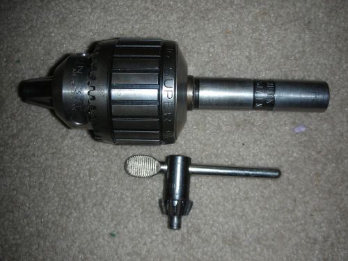 Jacobs #14n super chuck/key,3jt,0-1/2&#034; capacity 3/4&#034; arbor 3jt ball bearing nice for sale