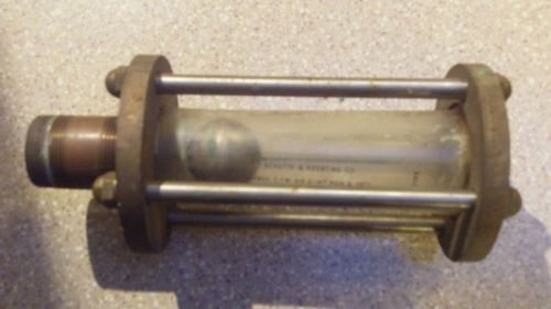 Vintage Schutte &amp; Koerting Brass Ball Flow Indicator - Rotameter -Unk Condition