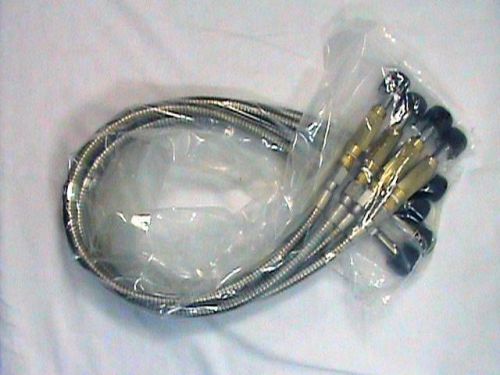 4 ea 3&#039; Matheson Tri Gas CGA 360 SS Reinforced Flex Hose 400V ck valve Manifold