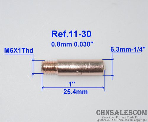 10 PCS Tweco Mini#1 &amp; Lincoln Magnum 100L Welding Gun Contact Tips 11-30  0.030&#034;