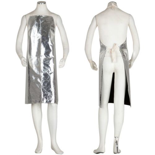 Cut &amp; Heat Resistant Bib Aluminized Protective Welding Apron 932°F /500°C 38inch