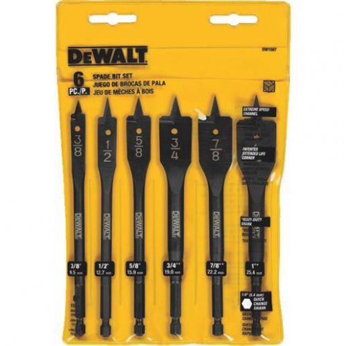 6pc spade bit set dw1587 for sale