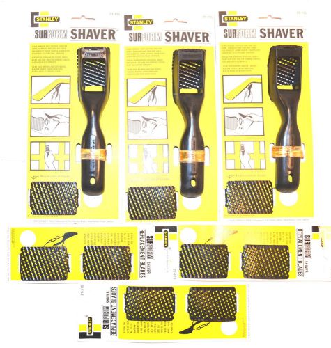 3 nos stanley usa made surform shaver rasp + 9 extra blades #21-115 list $50 for sale