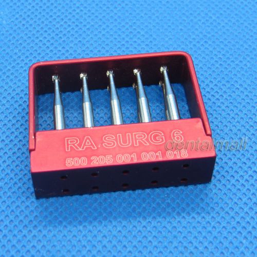 10 PCS SBT Dental lab Clinic low speed Carbide burs RA 6# Latch With Bur Block