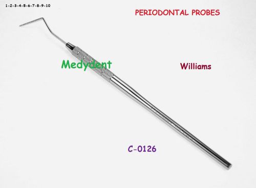 PERIODONTAL PROBES DENTAL INSTRUMENTS 1-2-3-4-5-6-7-8-9-10 C-0126 S/E