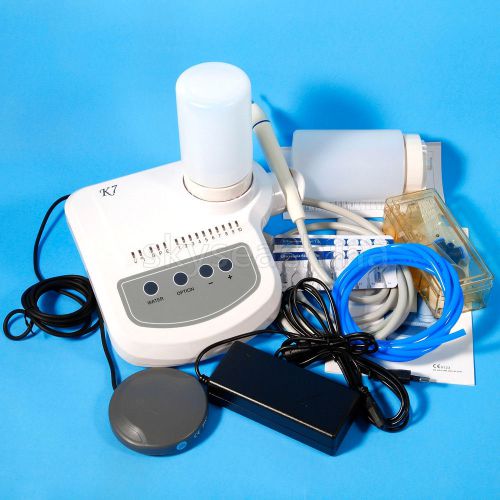 Dental Ultrasonic Piezo scaler w/ Fiber Optic Handpiece + 2 Liquid Dosing Bottle